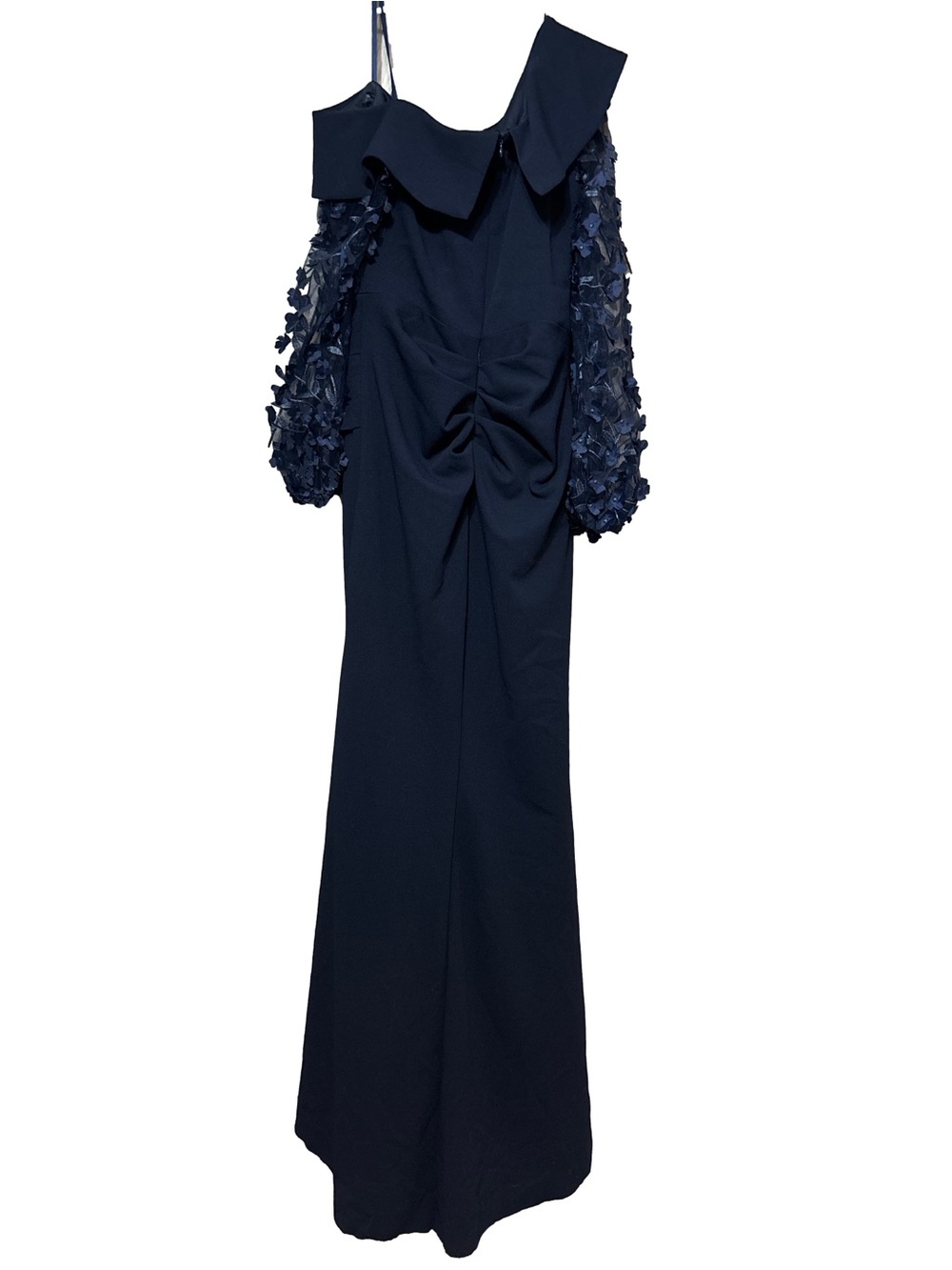 Xscape Navy Evening Dress - Picture 2 of 3